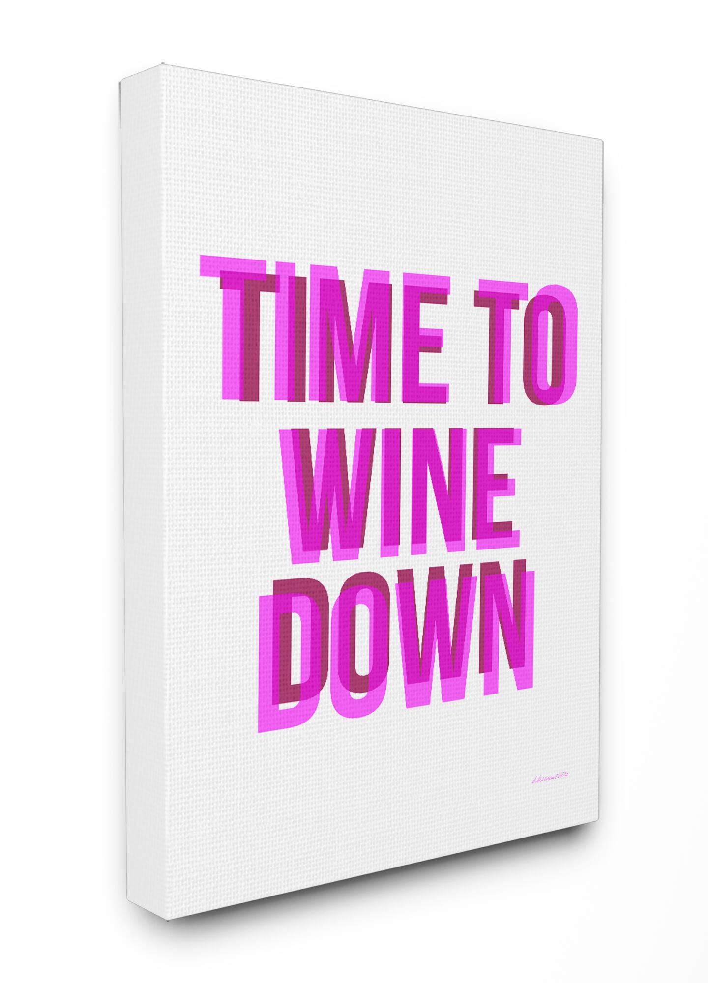 Stupell Industries Time To Wine Down Canvas Wall Art